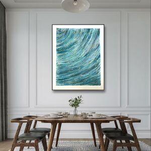 The texture Acrylic Painting 16*20 inches on Canvas Wall Art